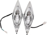 RedCap ATV Headlights 32 Included Bulbs - Set of 2 | Fits 110-250CC Chinese ATVs, Compatible with Honda, Yamaha, Kawasaki, Suzuki | Bolt Hole Spacing 127mm | Taotao Kazuma Sunl 4 Wheeler Parts