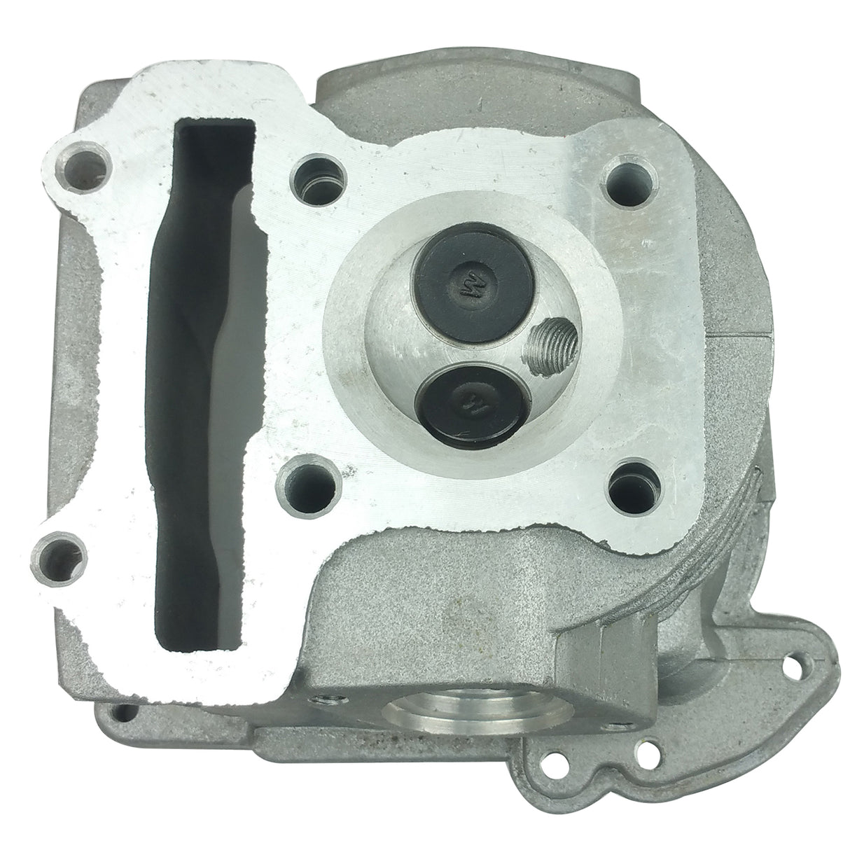 EGR Big Bore Head & Cylinder Kit for GY6 Scooter 69mm Valves - BBK 80cc Cylinder, Piston, Rings, Wrist Pin, Circlips, Head & Base Gaskets -