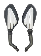 Mirrors, 8mm, CHROME, Set of 2, Scooter