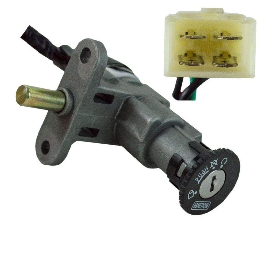 Ignition Key Switch - 4 Wire - GY6 50cc - 150cc Scooters and Mopeds