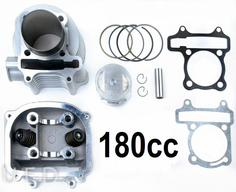 180cc Big Bore Head & Cylinder Kit, GY6
