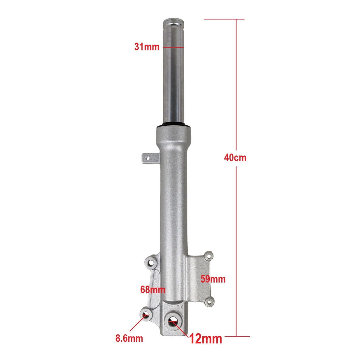 425mm Front Fork Shock Absorber Set for Cougar Bahama, Gy6 50cc - 150cc Taotao Roketa Jonway Scooter
