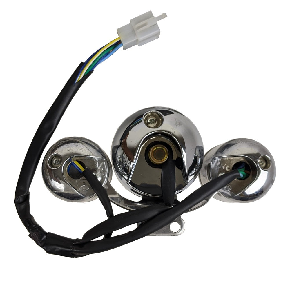 Speedometer Gauge Instrument ClusterÃ‚Â AssyÃ‚Â Gas 80Ã‚Â mph Scooter Retro Style