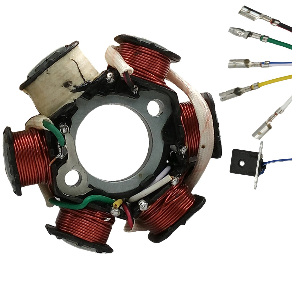 6-Coil 5-Wire Stator Magneto - 50cc-110cc Models - Version JH70-6