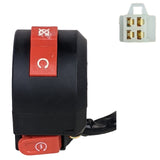 Switch Handlebar Engine Stop Kill with Electric Start Button 4 Pin Connector