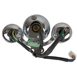 Speedometer Instrument Cluster Gas Gauge Chrome Retro Style Scooter 49cc 50cc