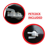 Fuel Gas Tank with Cap Petcock for 110cc 125cc Kandi KD-110GKG-2 KD-110GKT-2 ATK125A GK110 Go Kart