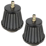 RedCap 35mm Cone Air Filter with Exhaust Nipple Apollo Go Kart Dirt Pit Bike in 50cc-125cc Units - Easy Installation - Pack of 2
