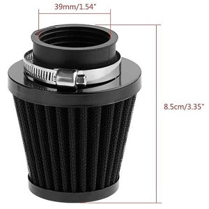 RedCap 39mm Air Filter Pod with Clamp - Replacement for ATV, Dirt Pit Bike, Go Kart, Motorbike - Fits 110cc, 125cc, Moped, Scooter