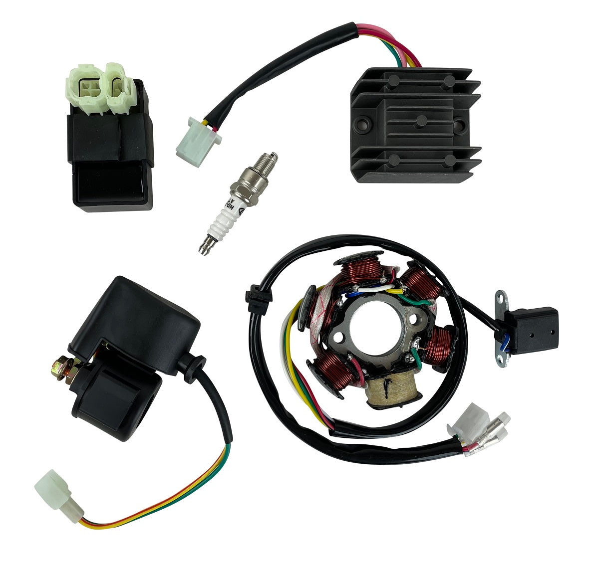 Electric Wiring Harness Loom Kit CDI Stator for GY6 125cc 150cc ATV Quad GO Kart