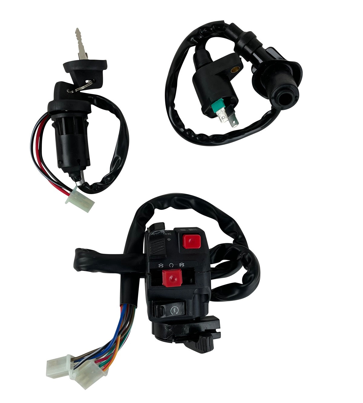 Electric Wiring Harness Loom Kit CDI Stator for GY6 125cc 150cc ATV Quad GO Kart